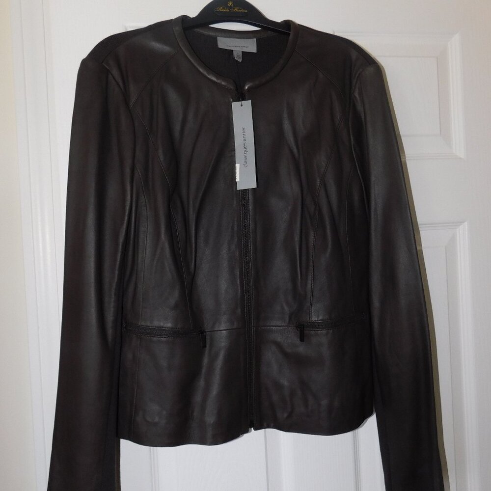 New Leather -  Merino Wool Combination Jacket